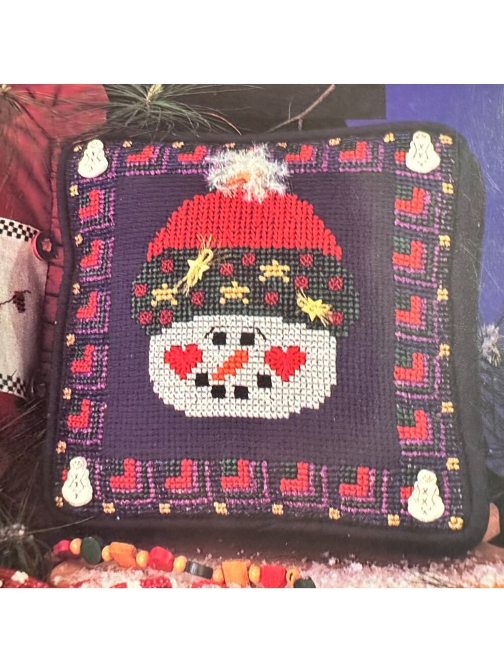 Mill Hill Never A Pair Cross Stitch Snowman Pattern Book - Picture 3 of 6